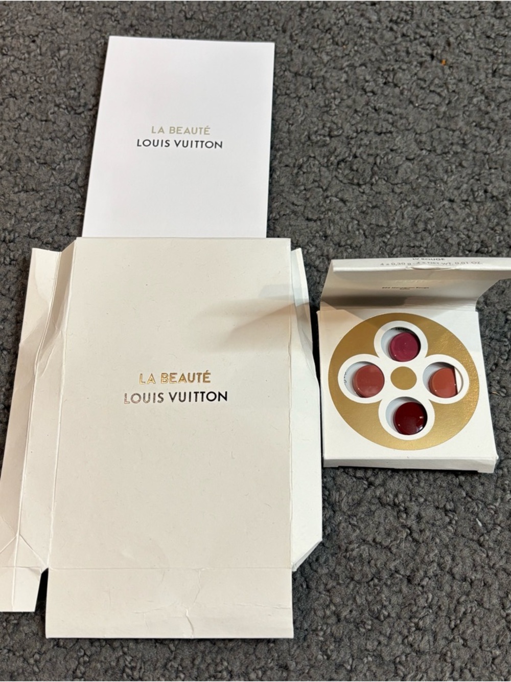 Louis Vuitton x Pat McGrath La Beaute Cosmetics LV Rouge Quad Lipstick Sample